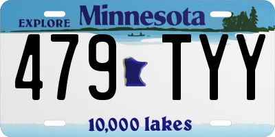 MN license plate 479TYY