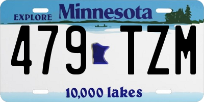 MN license plate 479TZM