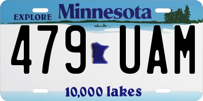 MN license plate 479UAM