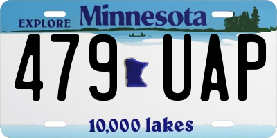 MN license plate 479UAP