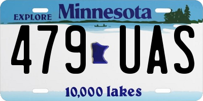 MN license plate 479UAS