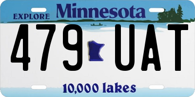 MN license plate 479UAT