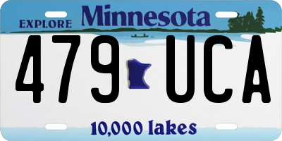 MN license plate 479UCA