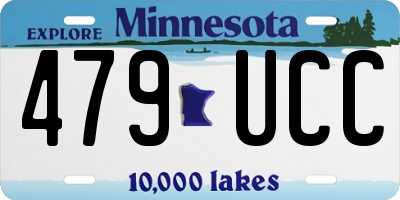 MN license plate 479UCC