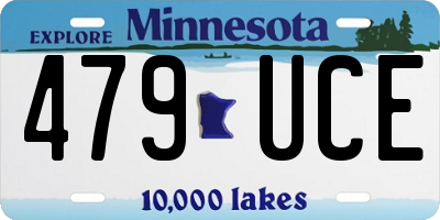 MN license plate 479UCE