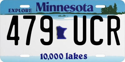 MN license plate 479UCR