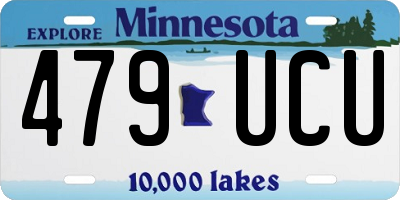 MN license plate 479UCU