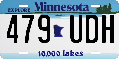 MN license plate 479UDH