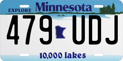 MN license plate 479UDJ