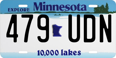 MN license plate 479UDN