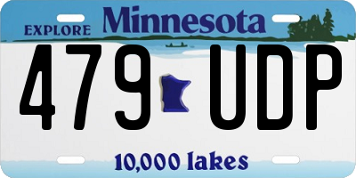 MN license plate 479UDP