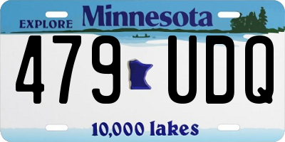 MN license plate 479UDQ