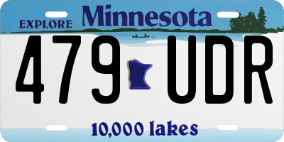 MN license plate 479UDR