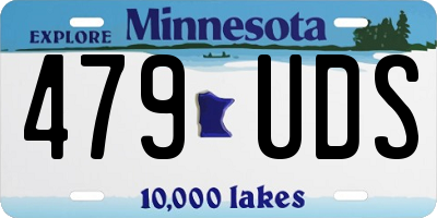 MN license plate 479UDS