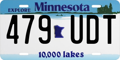 MN license plate 479UDT