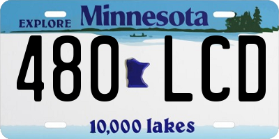 MN license plate 480LCD