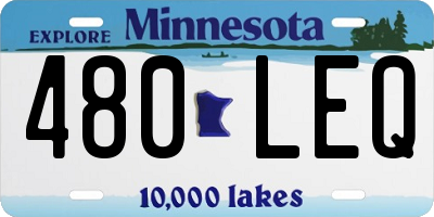 MN license plate 480LEQ