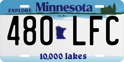 MN license plate 480LFC