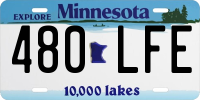 MN license plate 480LFE