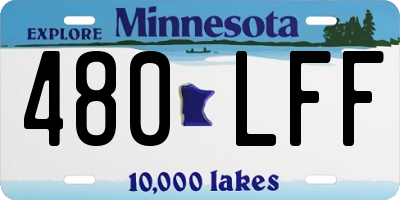 MN license plate 480LFF