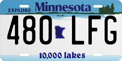 MN license plate 480LFG