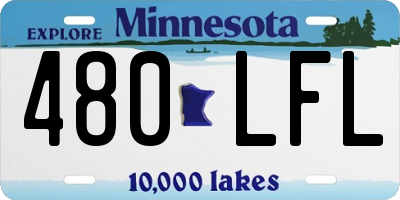 MN license plate 480LFL