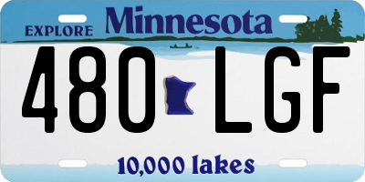 MN license plate 480LGF