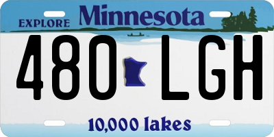 MN license plate 480LGH