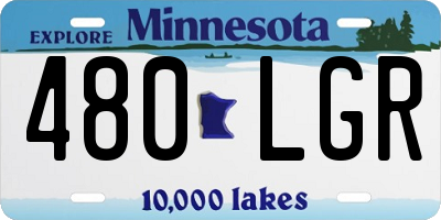 MN license plate 480LGR