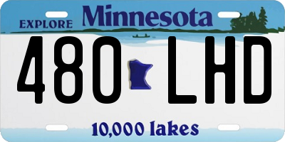 MN license plate 480LHD