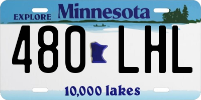 MN license plate 480LHL