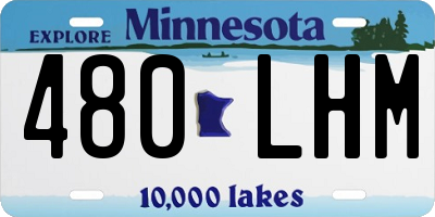 MN license plate 480LHM