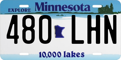 MN license plate 480LHN