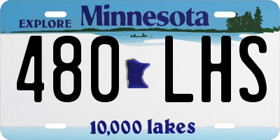 MN license plate 480LHS