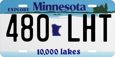 MN license plate 480LHT