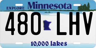MN license plate 480LHV