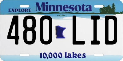 MN license plate 480LID