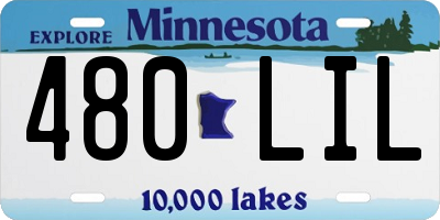 MN license plate 480LIL