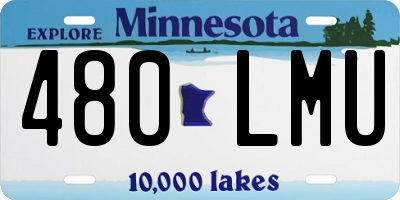 MN license plate 480LMU