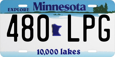 MN license plate 480LPG