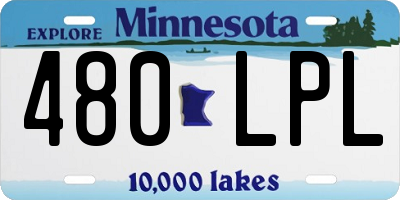 MN license plate 480LPL