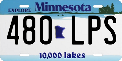 MN license plate 480LPS