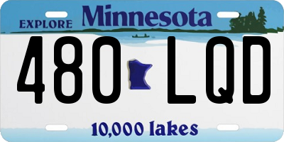 MN license plate 480LQD