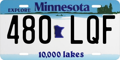 MN license plate 480LQF