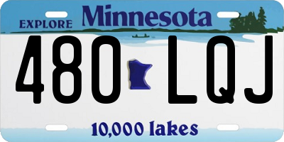 MN license plate 480LQJ