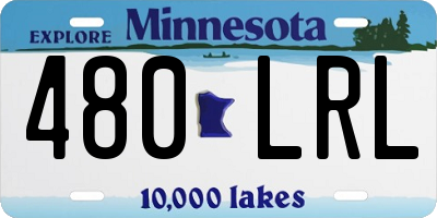 MN license plate 480LRL