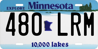 MN license plate 480LRM