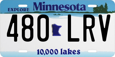 MN license plate 480LRV