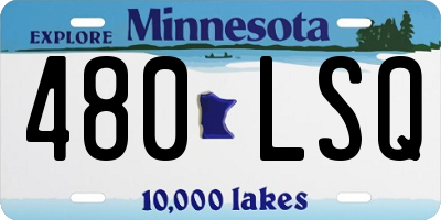 MN license plate 480LSQ