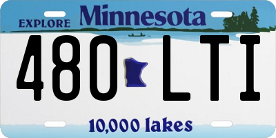 MN license plate 480LTI